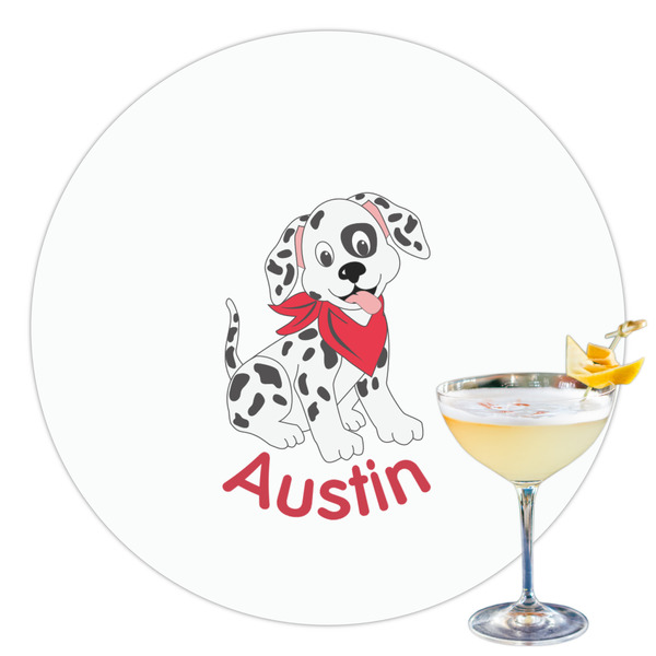 Custom Dalmation Printed Drink Topper - 3.5" (Personalized)