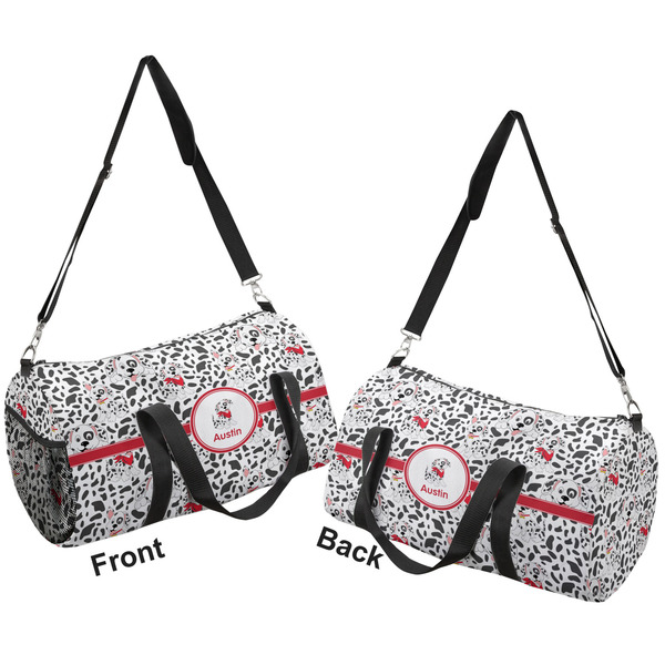 Dalmation Duffle bag small front and back sides