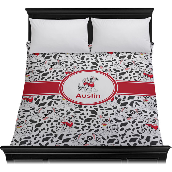 Dalmation Duvet Cover - Queen - On Bed - No Prop