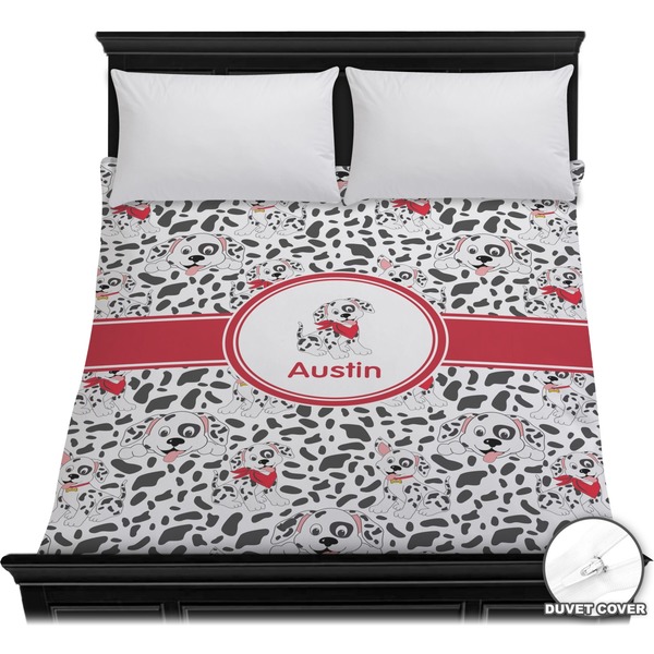 Custom Dalmation Duvet Cover - Full / Queen (Personalized)