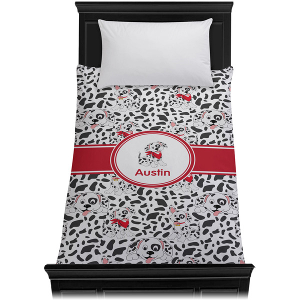 Dalmation Duvet Cover - Twin - On Bed - No Prop
