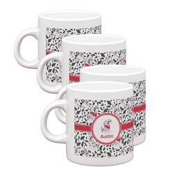 Dalmation Single Shot Espresso Cups - Set of 4 (Personalized)
