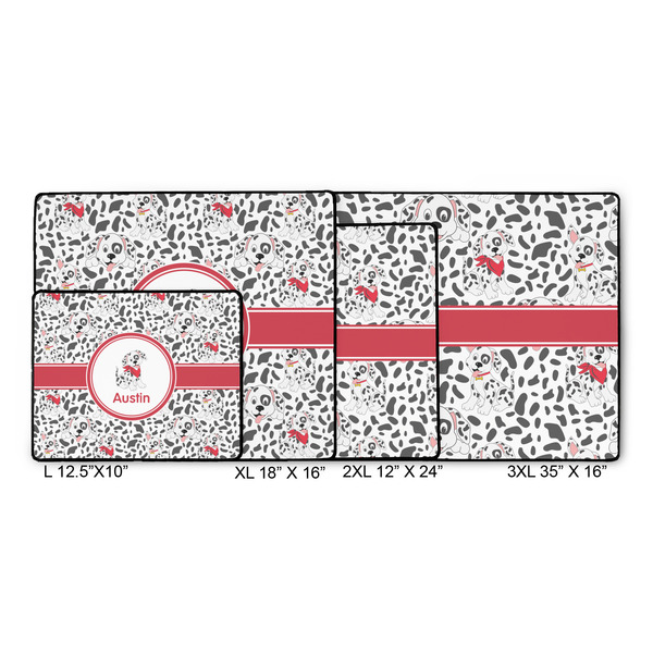 Dalmation Gaming Mats - SIZE CHART