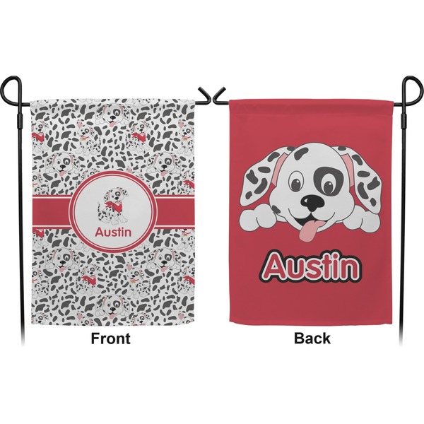 Dalmation Garden Flag - Double Sided Front and Back