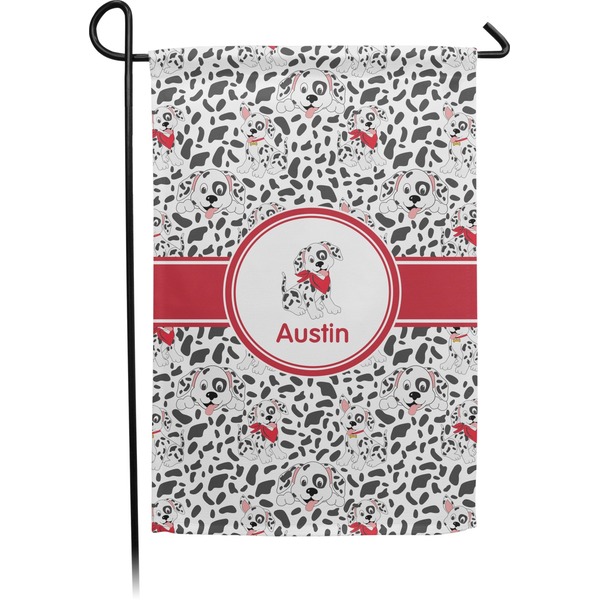 Custom Dalmation Small Garden Flag - Double Sided w/ Name or Text