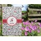 Dalmation Garden Flag - Outside In Flowers