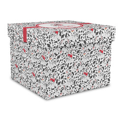 Dalmation Gift Box with Lid - Canvas Wrapped - Large (Personalized)