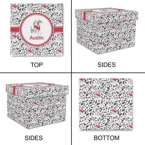 Dalmation Gift Boxes with Lid - Canvas Wrapped - Small - Approval