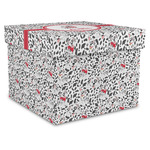 Dalmation Gift Box with Lid - Canvas Wrapped - X-Large (Personalized)