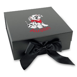 Dalmation Gift Box with Magnetic Lid - Black (Personalized)