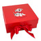 Dalmation Gift Box with Magnetic Lid - Red (Personalized)