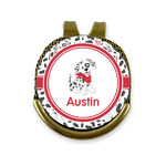 Dalmation Golf Ball Marker - Hat Clip - Gold