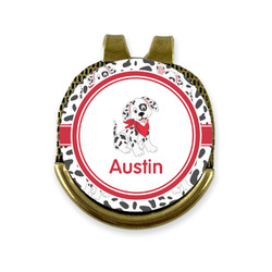 Dalmation Golf Ball Marker - Hat Clip - Gold