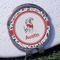 Dalmation Golf Ball Marker Hat Clip - Silver - Front