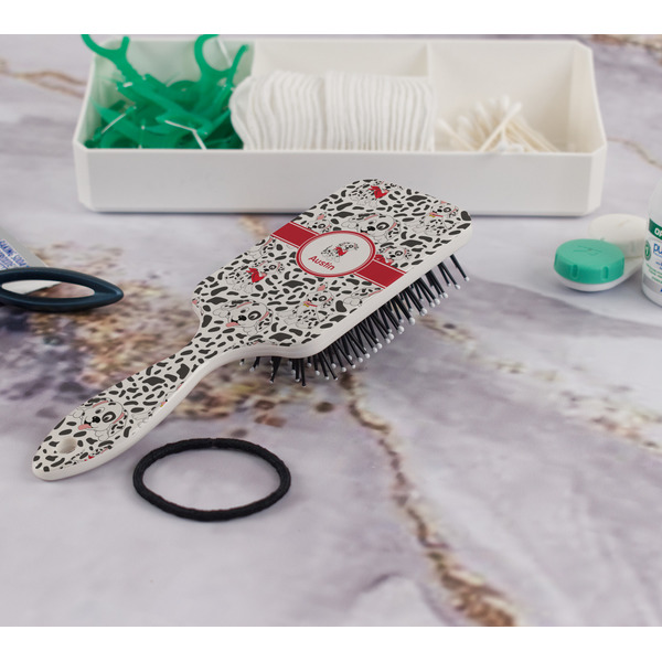 Dalmation Hair Brush - In Bathroom