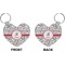 Dalmation Heart Keychain (Front + Back)