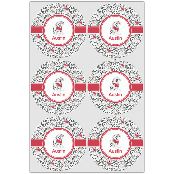 Dalmation Icing Circle - Large - Set of 6