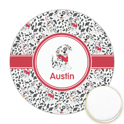 Dalmation Printed Cookie Topper - Round (Personalized)