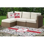 Dalmation Indoor / Outdoor Rug - Custom Size w/ Name or Text