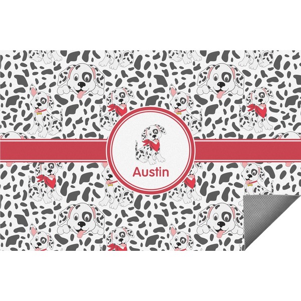 Custom Dalmation Indoor / Outdoor Rug - 6'x8' w/ Name or Text