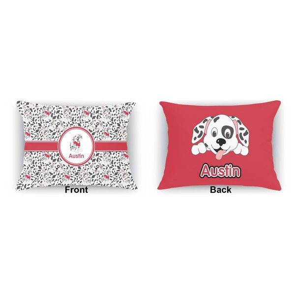 Dalmation  Indoor Rectangular Burlap Pillow (Front and Back)