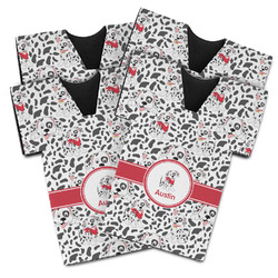 Dalmation Jersey Bottle Cooler - Set of 4 (Personalized)