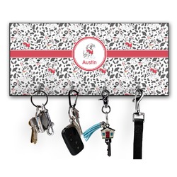Dalmation Key Hanger w/ 4 Hooks w/ Graphics and Text