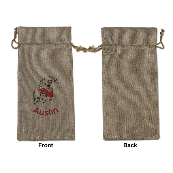 Dalmation Large Burlap Gift Bags - Front Approval