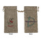 Dalmation Large Burlap Gift Bag - Front & Back (Personalized)