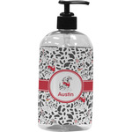 Dalmation Plastic Soap / Lotion Dispenser (16 oz - Large - Black) (Personalized)