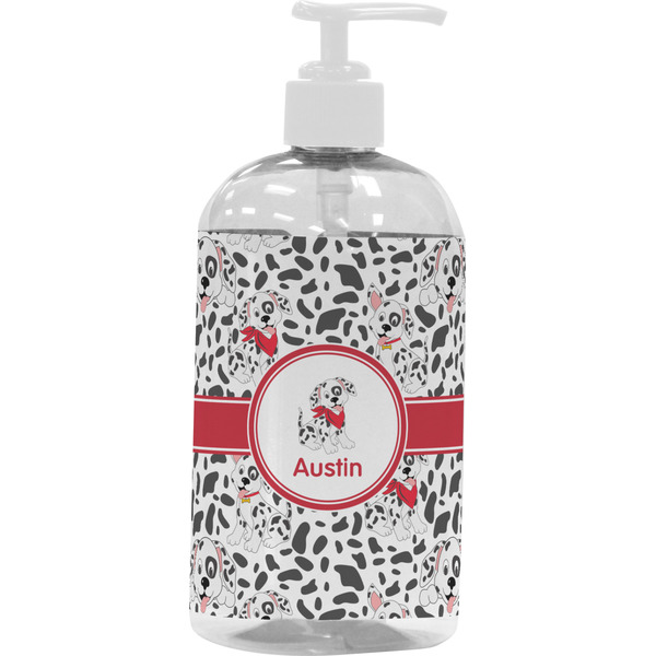 Custom Dalmation Plastic Soap / Lotion Dispenser (16 oz - Large - White) (Personalized)
