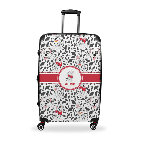 Custom Dalmation Suitcase - 28" Large - Checked w/ Name or Text