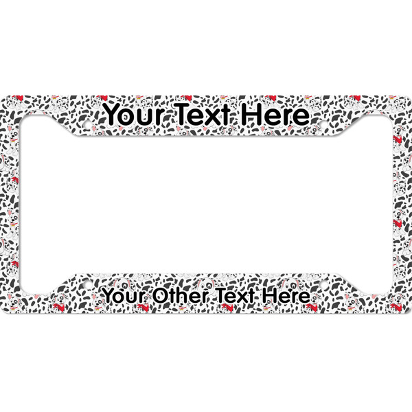 Custom Dalmation License Plate Frame - Style A (Personalized)