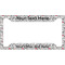 Dalmation License Plate Frame - Style A