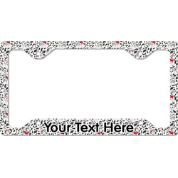 Dalmation License Plate Frame - Style C (Personalized)