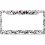 Dalmation License Plate Frame - Style B (Personalized)