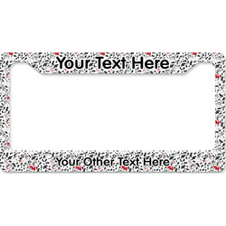 Dalmation License Plate Frame - Style B (Personalized)