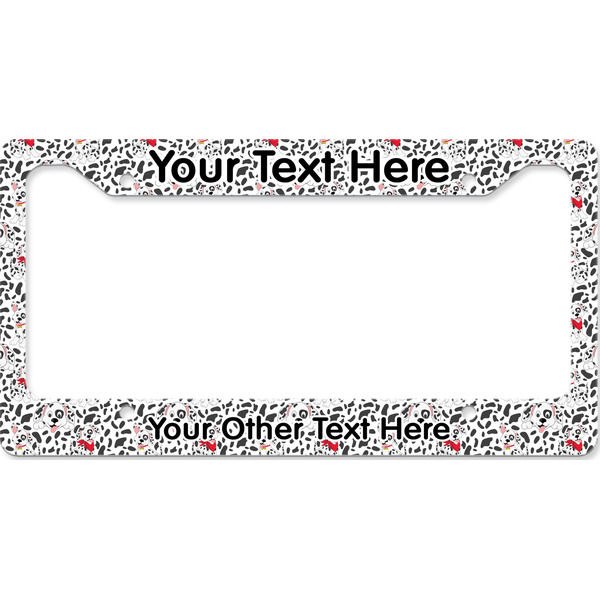 Custom Dalmation License Plate Frame - Style B (Personalized)