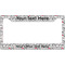 Dalmation License Plate Frame Wide