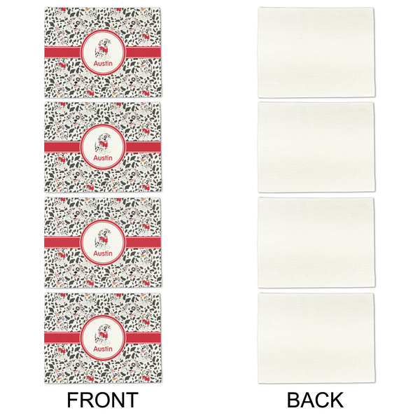 Dalmation Linen Placemat - APPROVAL Set of 4 (single sided)