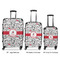 Dalmation Luggage Bags all sizes - With Handle