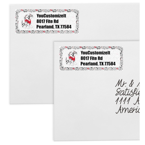 Dalmation Mailing Labels - Double Stack Close Up