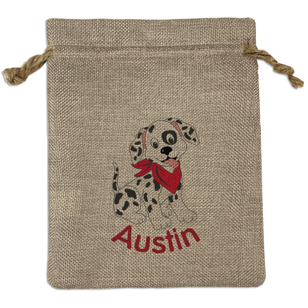 Custom Dalmation Burlap Gift Bag (Personalized)