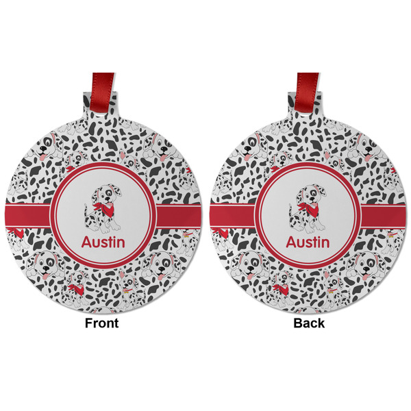 Dalmation Metal Ball Ornament - Front and Back