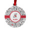 Dalmation Metal Ball Ornament - Front