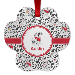 Dalmation Metal Paw Ornament - Double Sided w/ Name or Text