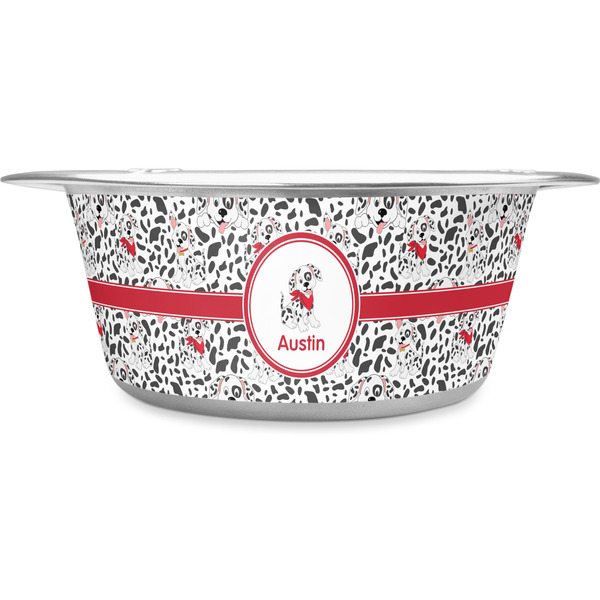 Custom Dalmation Stainless Steel Dog Bowl - Large (Personalized)