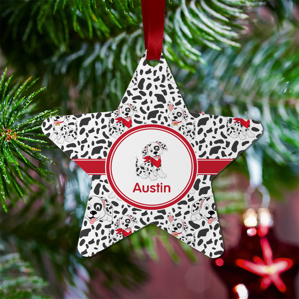 Dalmation Metal Star Ornament - Lifestyle