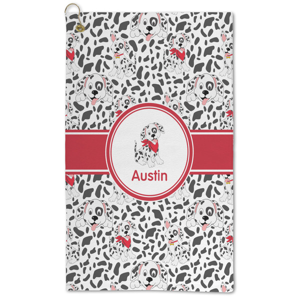 Custom Dalmation Microfiber Golf Towel - Large (Personalized)