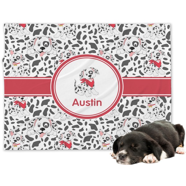 Custom Dalmation Dog Blanket - Large (Personalized)